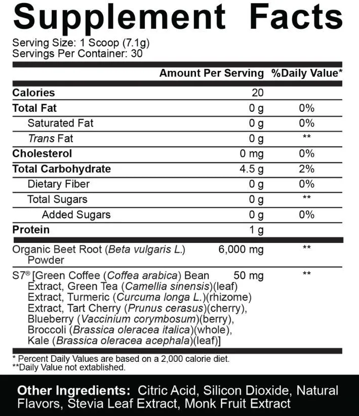 5% Nutrition 5% Core Beet Root