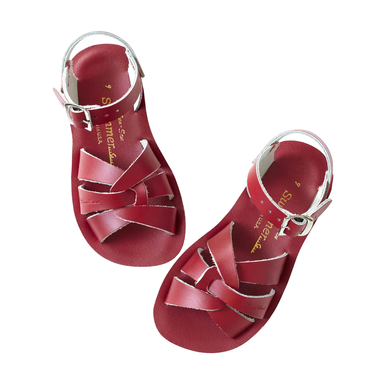 (8004) Salt-Water Sandal Swimmer - RED