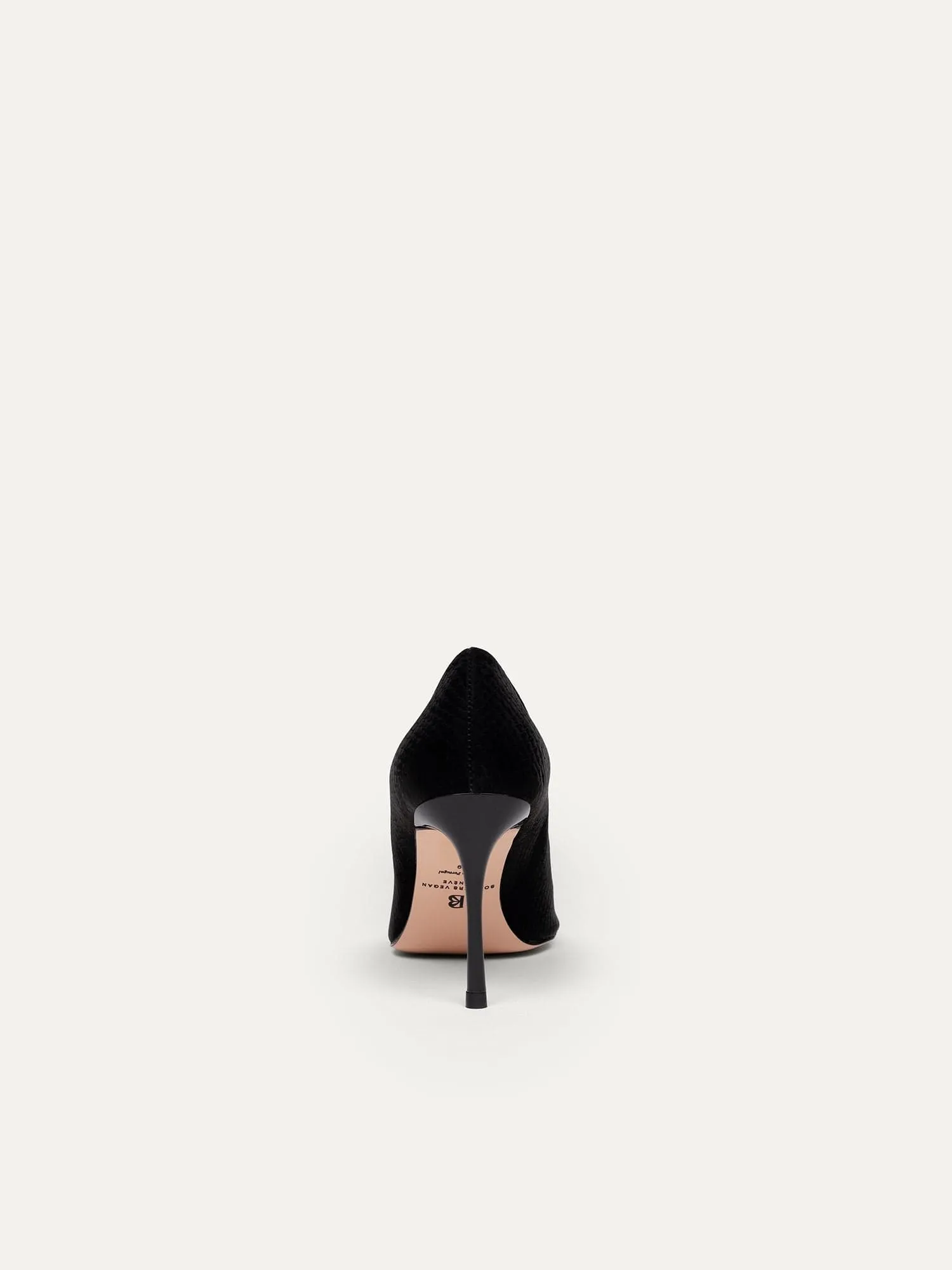 8pm Romantic Dinner Vegan Heels | Black