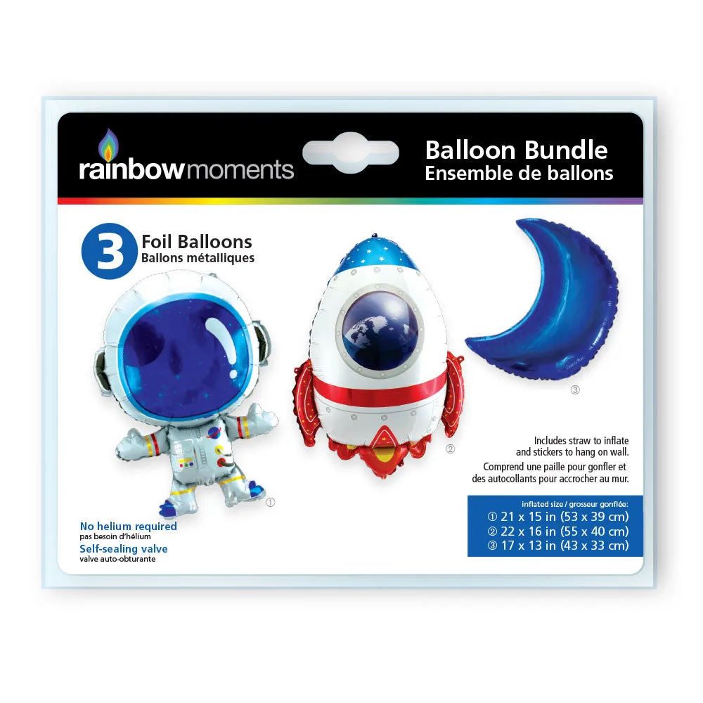 Air filled Space Balloon Bundle | 1ct