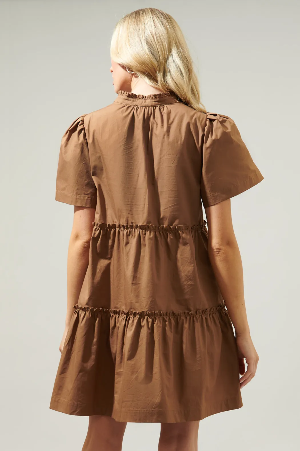 Amelia Tiered Babydoll Short Sleeve Dress