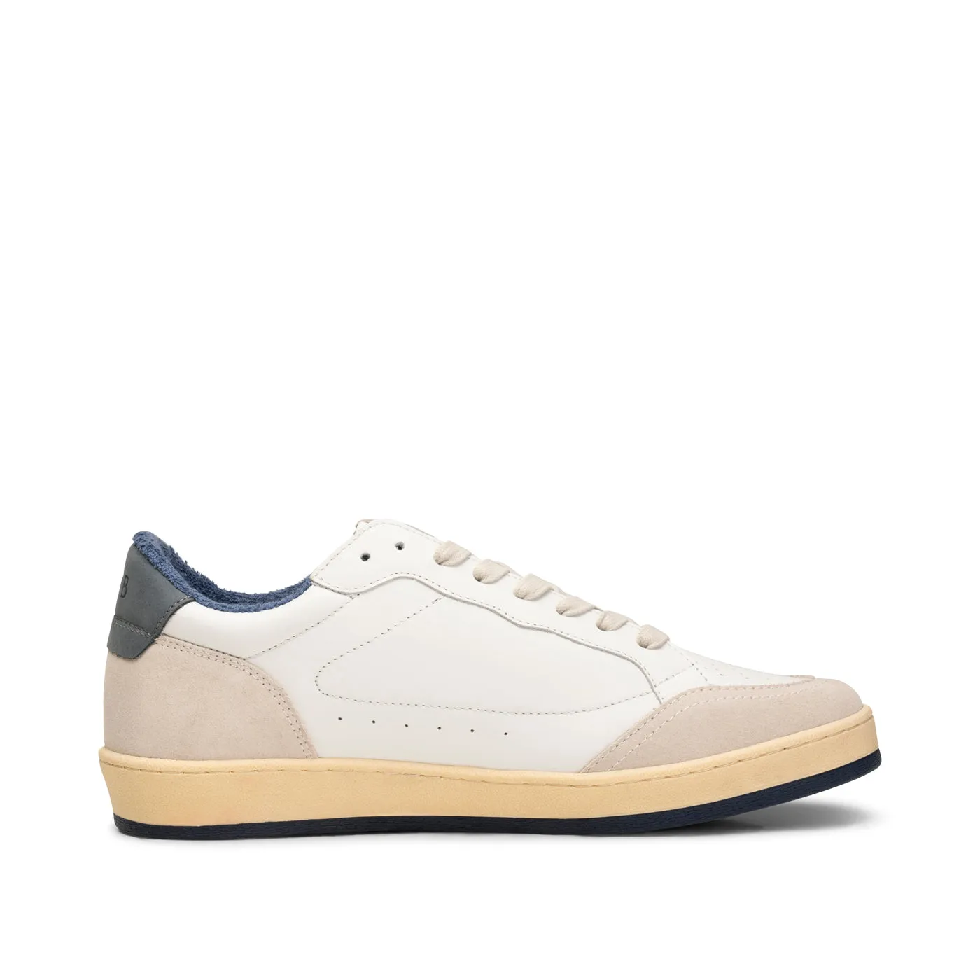 Babtiste sneaker leather - WHITE / NAVY