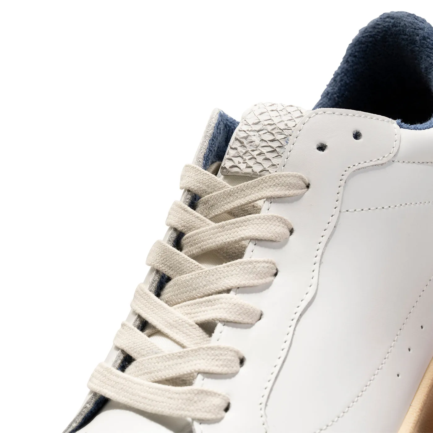 Babtiste sneaker leather - WHITE / NAVY