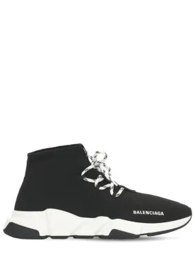 Balenciaga   Speed lace-up knit sneakers 