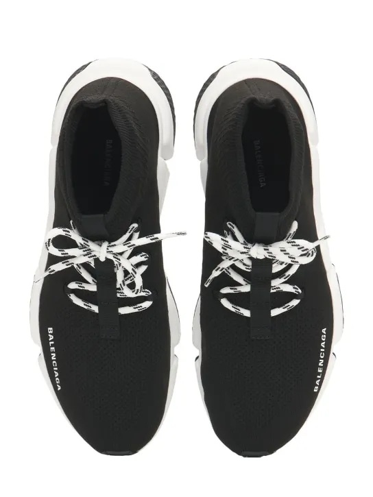 Balenciaga   Speed lace-up knit sneakers 