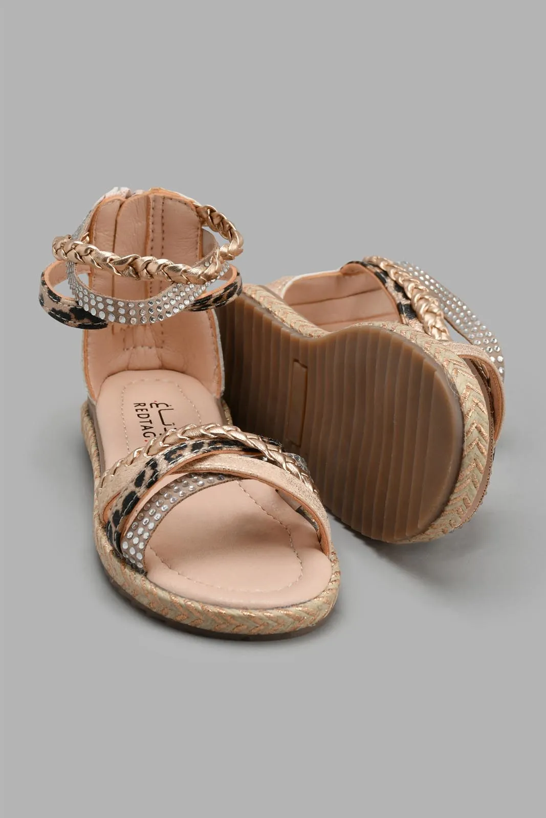 Beige Strappy Espadrilles Sandal