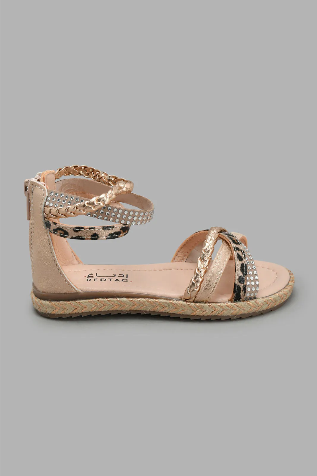 Beige Strappy Espadrilles Sandal