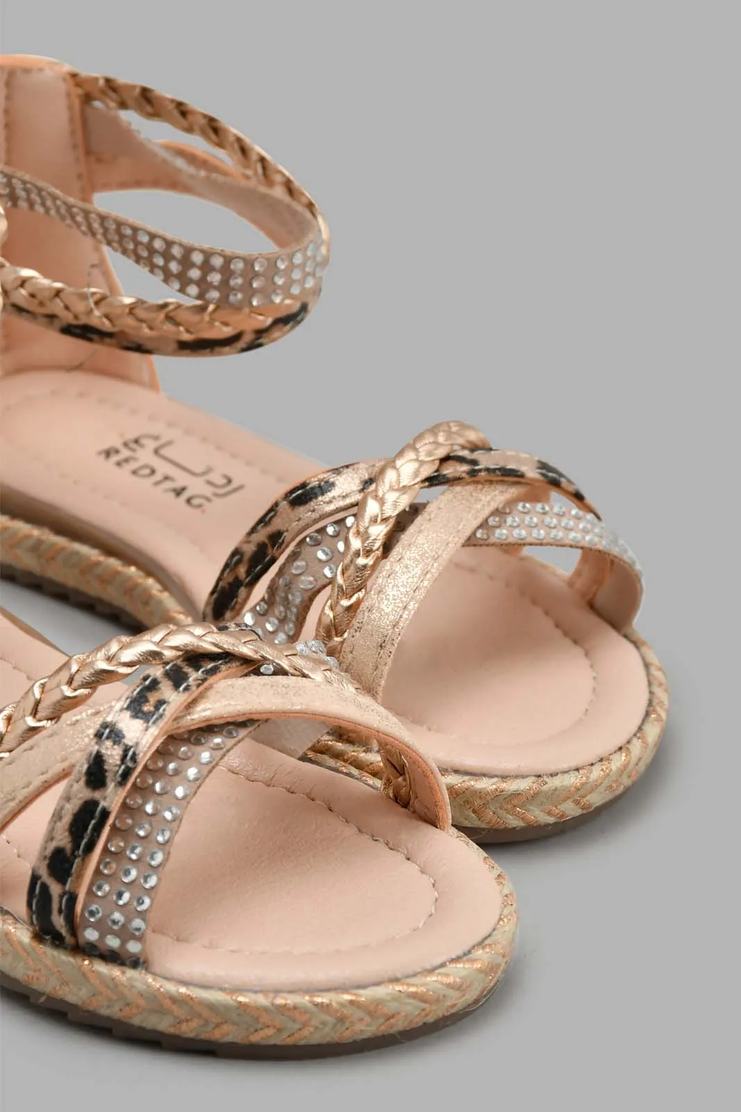 Beige Strappy Espadrilles Sandal