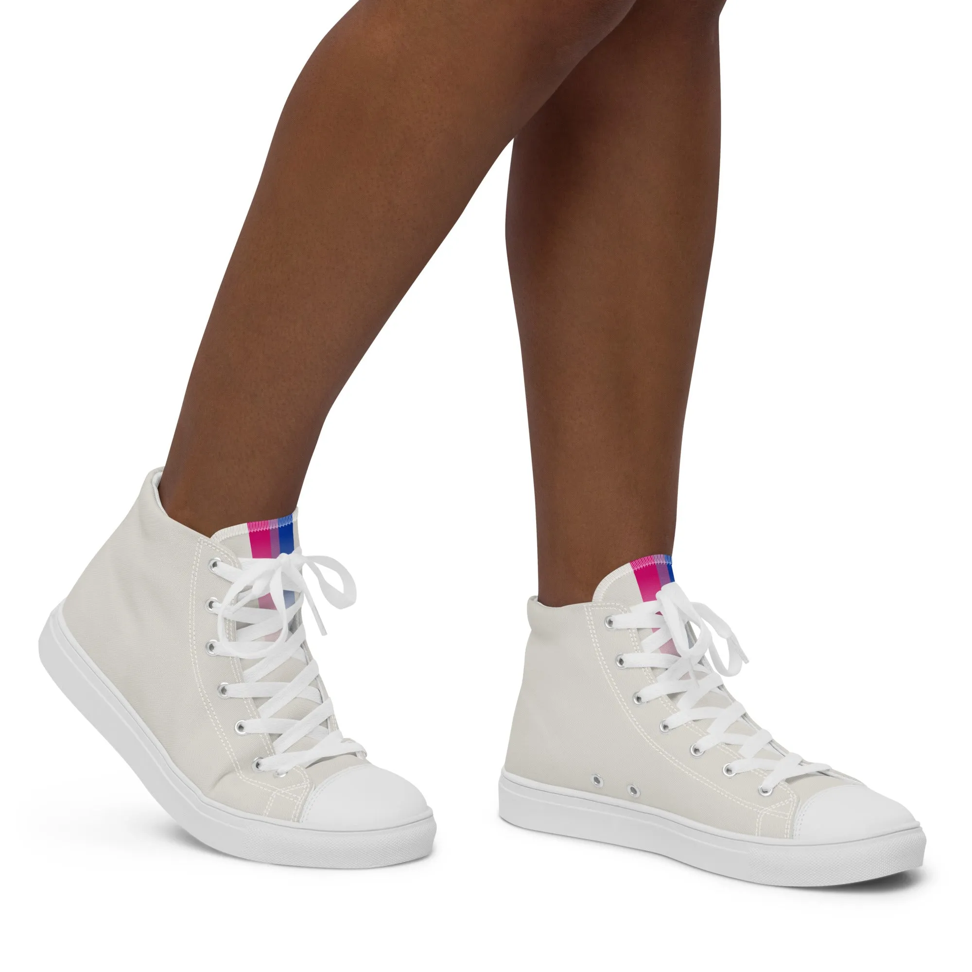 Bi Pride Hemp High Top Trainers (female sizes)