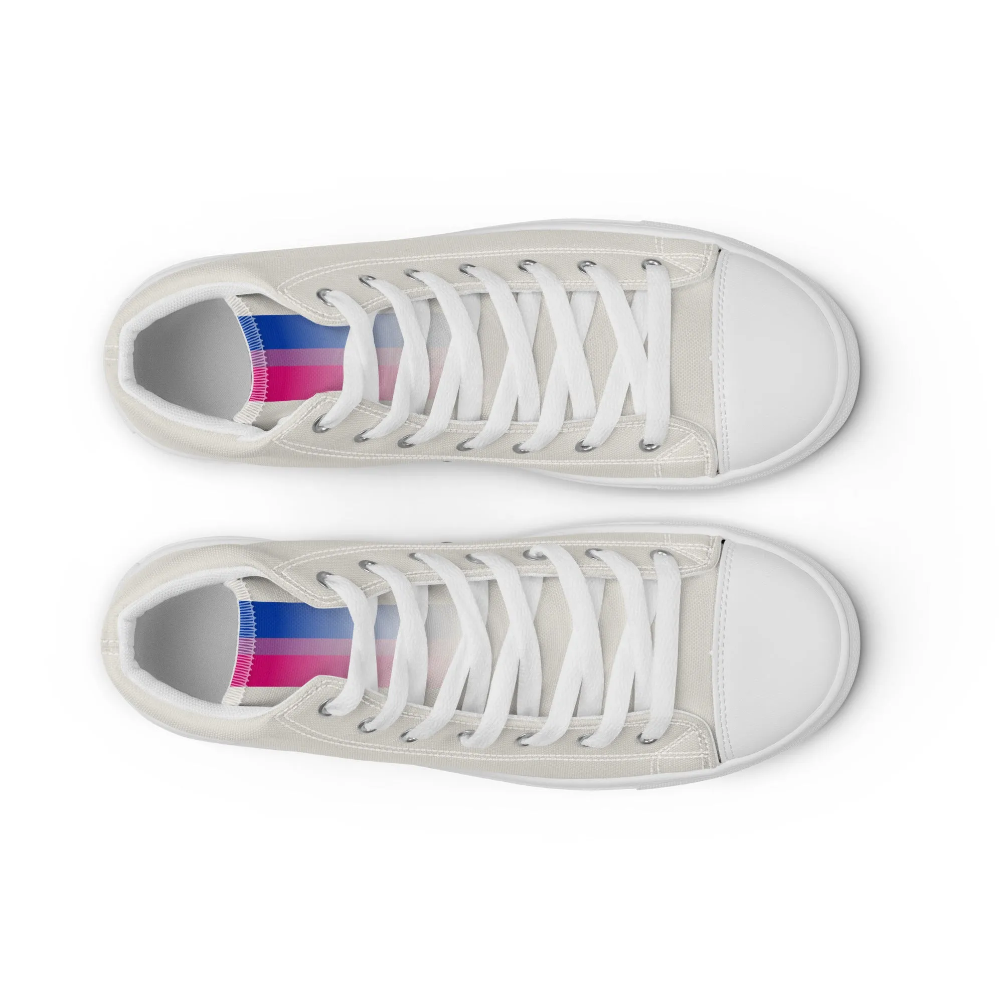 Bi Pride Hemp High Top Trainers (female sizes)