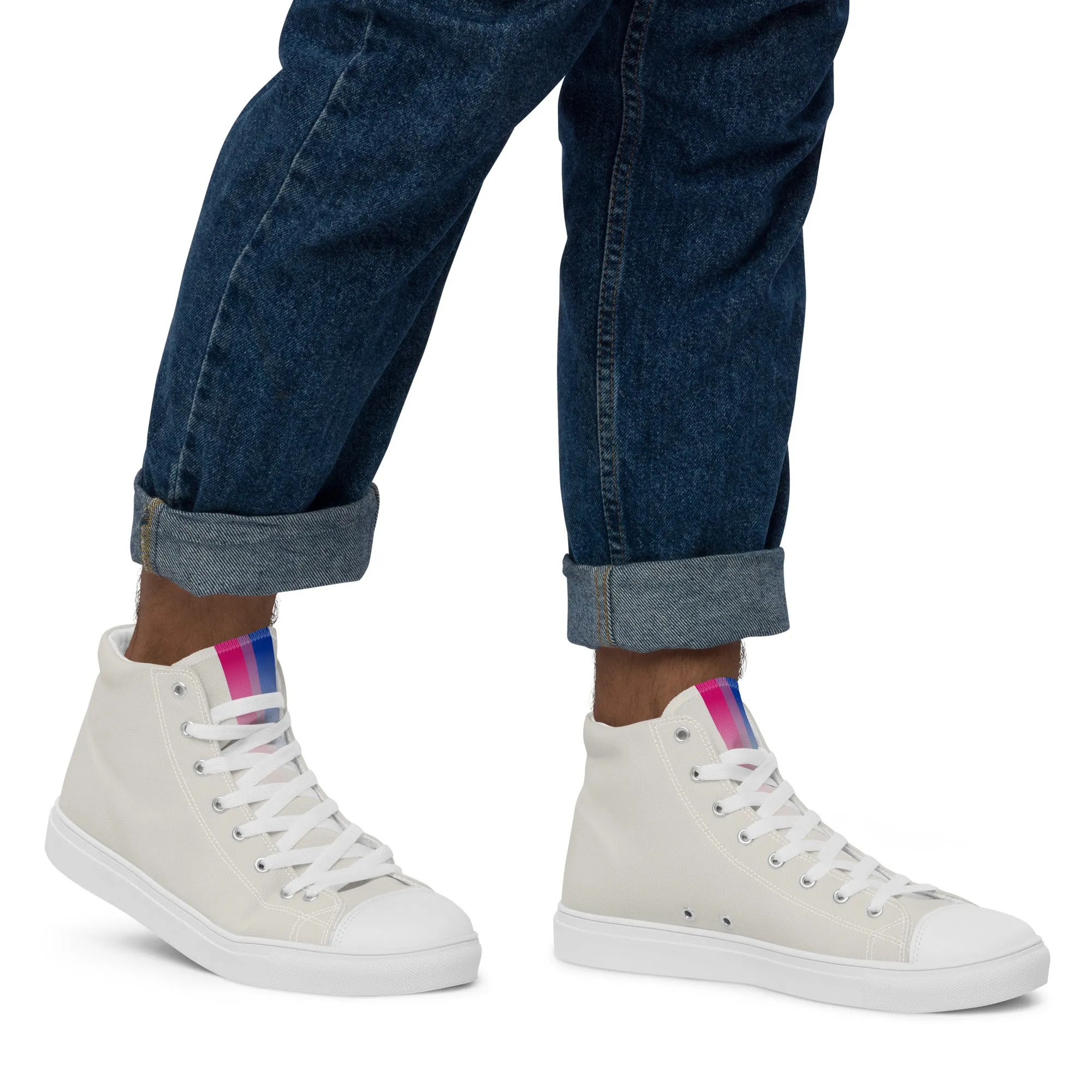 Bi Pride Hemp High Top Trainers (male sizes)