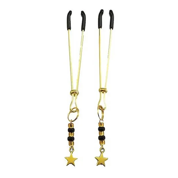 Bijoux de Nip Black and Gold Beads with Star