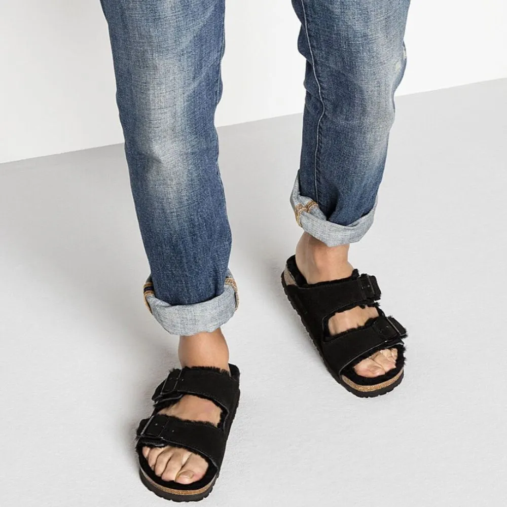 Birkenstock Arizona Shearling in Black