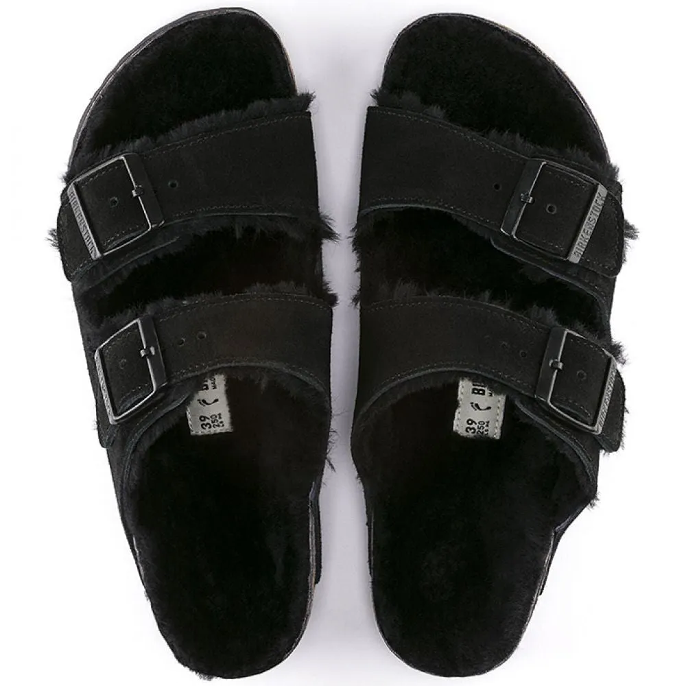 Birkenstock Arizona Shearling in Black