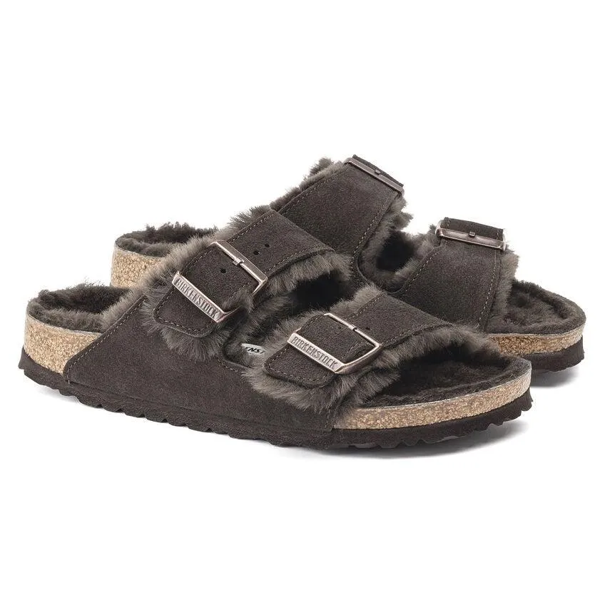 Birkenstock Arizona Shearling - Mocha Suede