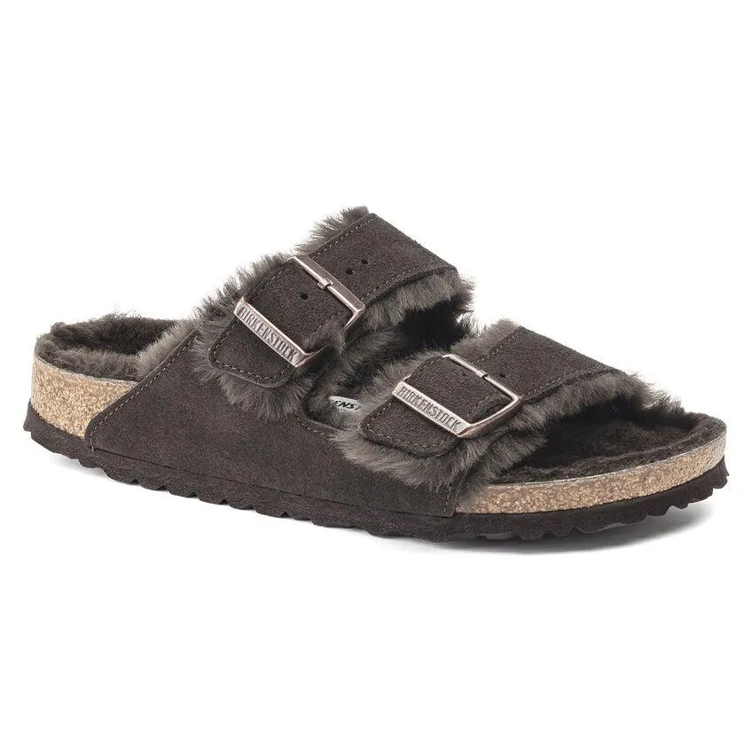 Birkenstock Arizona Shearling - Mocha Suede