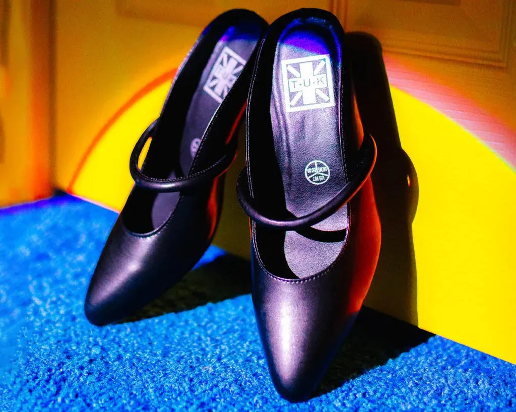 Black TUKskin™ Ball Heel