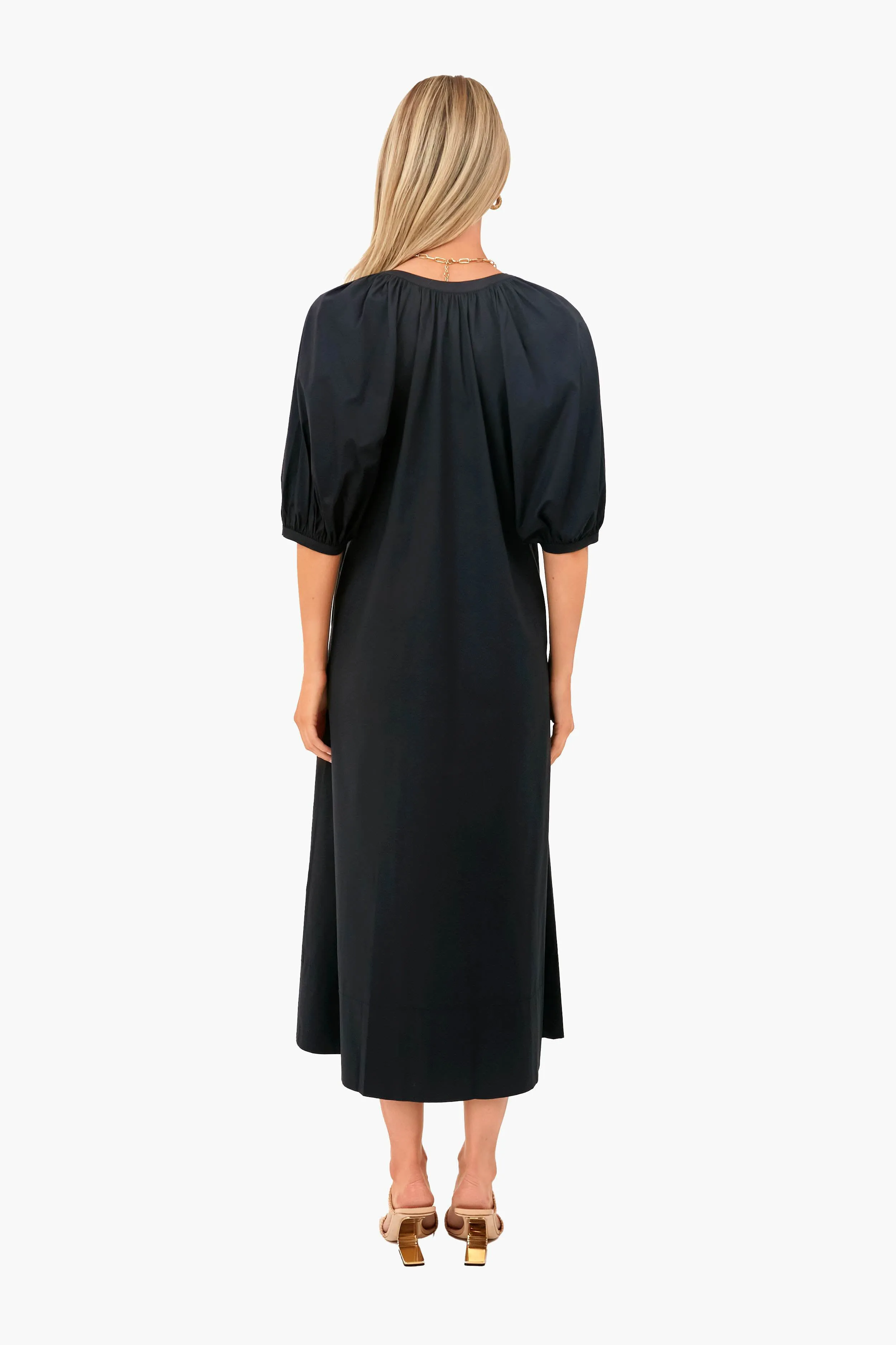 Black Vincent Midi Dress