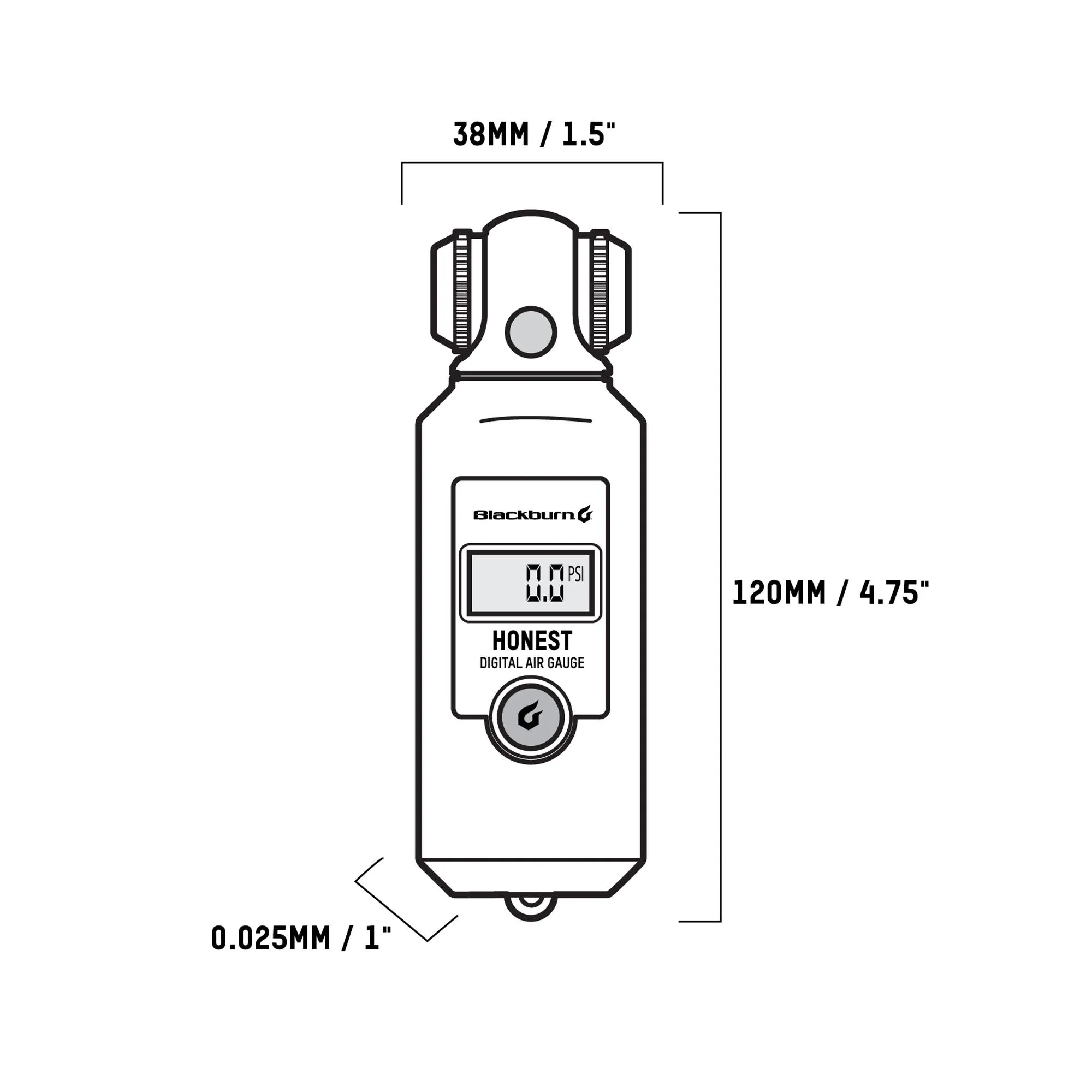 Blackburn Honest Digital Pressure Gauge