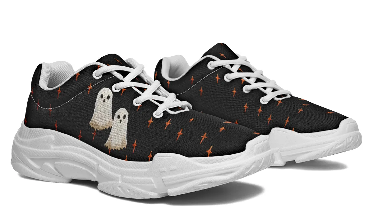 Boo Chunky Sneakers - Light Breathable and Comfortable Sports Shoes with Platform Soles