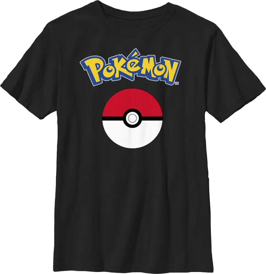 Boys Youth Poke Ball Logo Pokemon Shirt