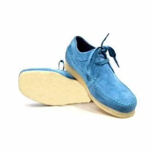 British Walkers Weaver Somerset Men's Aqua Blue Suede