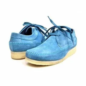 British Walkers Weaver Somerset Men's Aqua Blue Suede