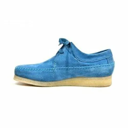 British Walkers Weaver Somerset Men's Aqua Blue Suede