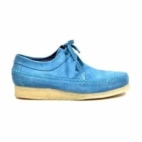 British Walkers Weaver Somerset Men's Aqua Blue Suede