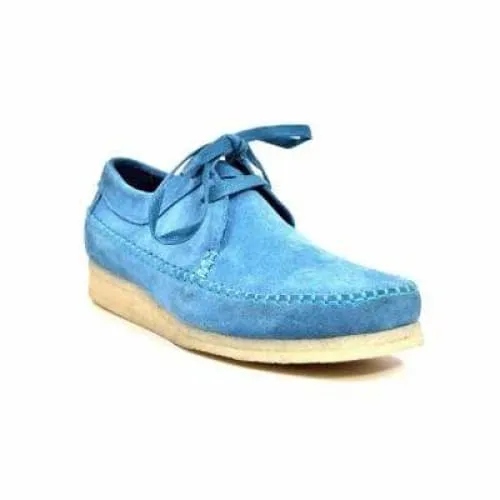 British Walkers Weaver Somerset Men's Aqua Blue Suede