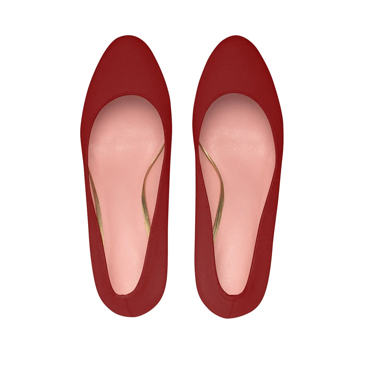 Burgundy Red High Heels, Solid Color Best Classic Women's Platform Heels (US Size: 5-11)