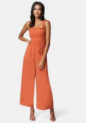 Caged Back Culotte Jumpsuit