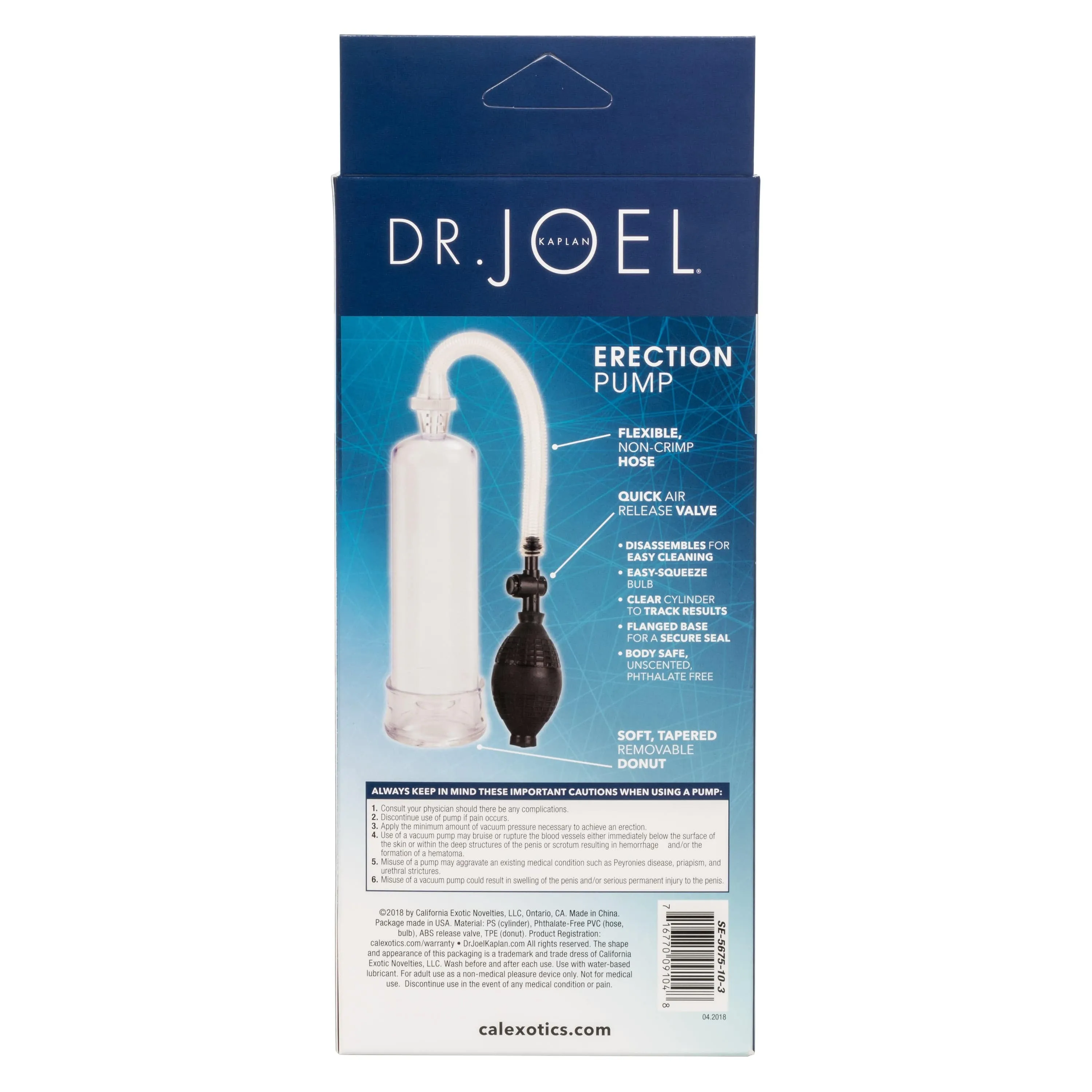 California Exotics - Dr Joel Kaplan Erection Penis Pump (Clear)