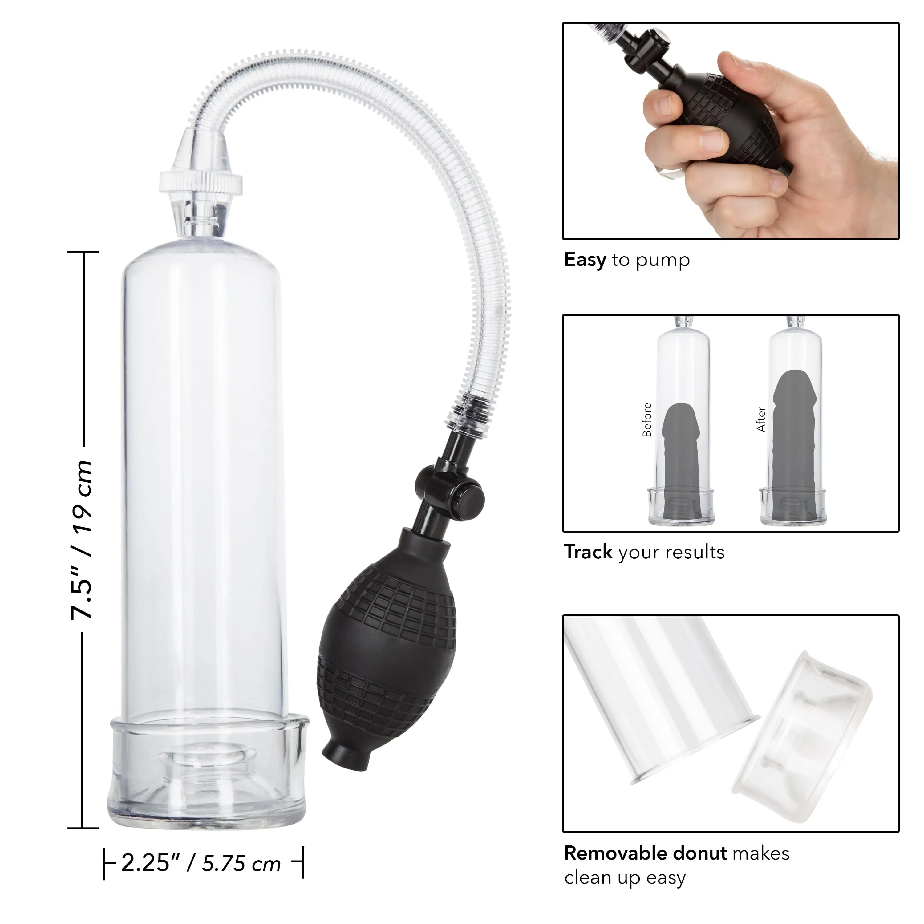 California Exotics - Dr Joel Kaplan Erection Penis Pump (Clear)