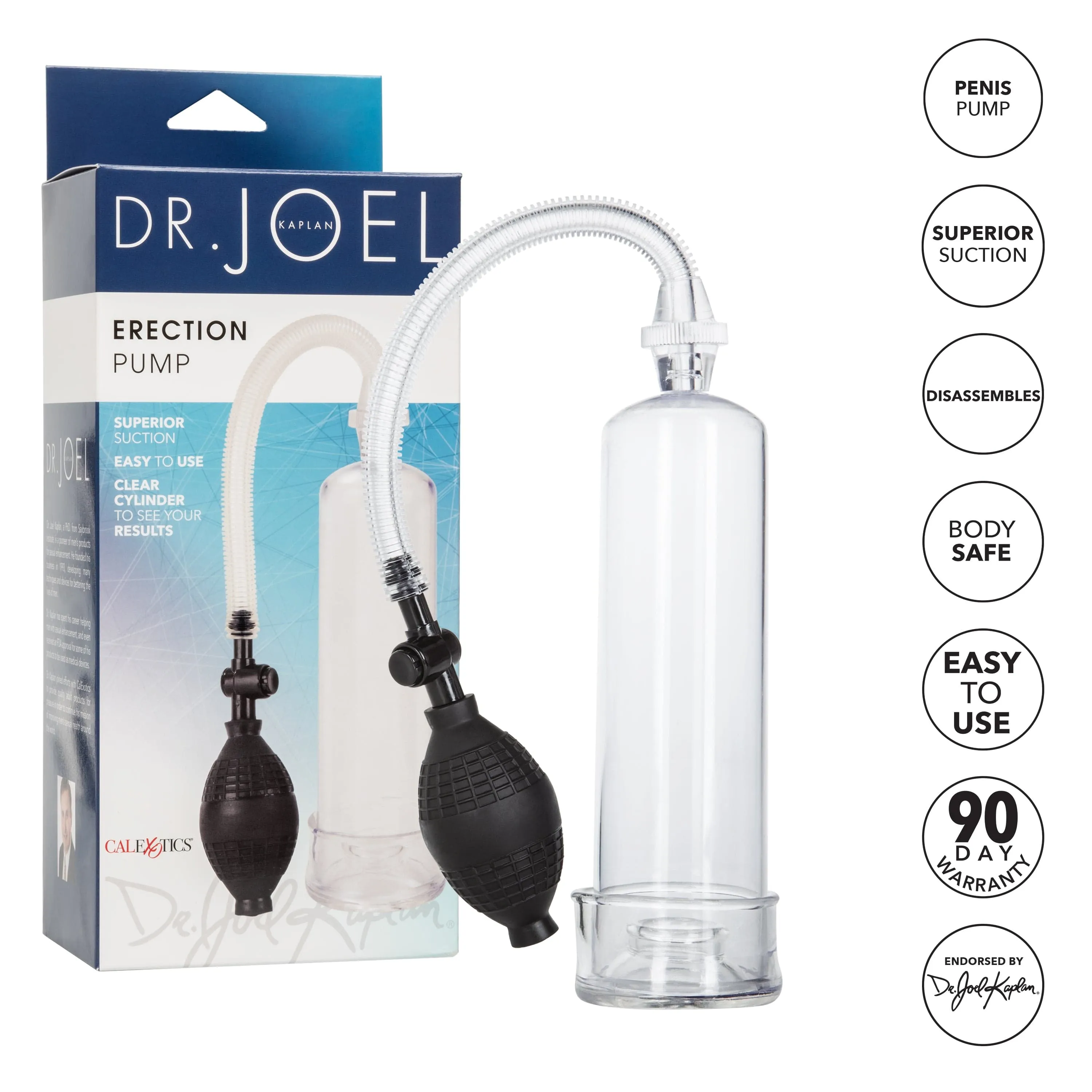 California Exotics - Dr Joel Kaplan Erection Penis Pump (Clear)