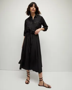 Camille Silk Shirtdress