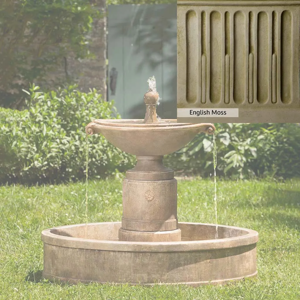 Campania International Borghese Fountain in Basin