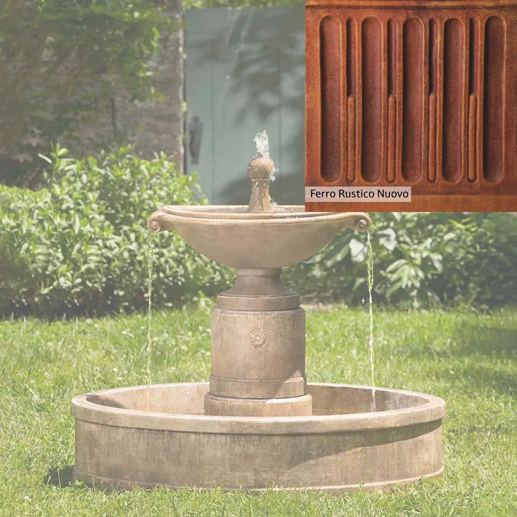 Campania International Borghese Fountain in Basin