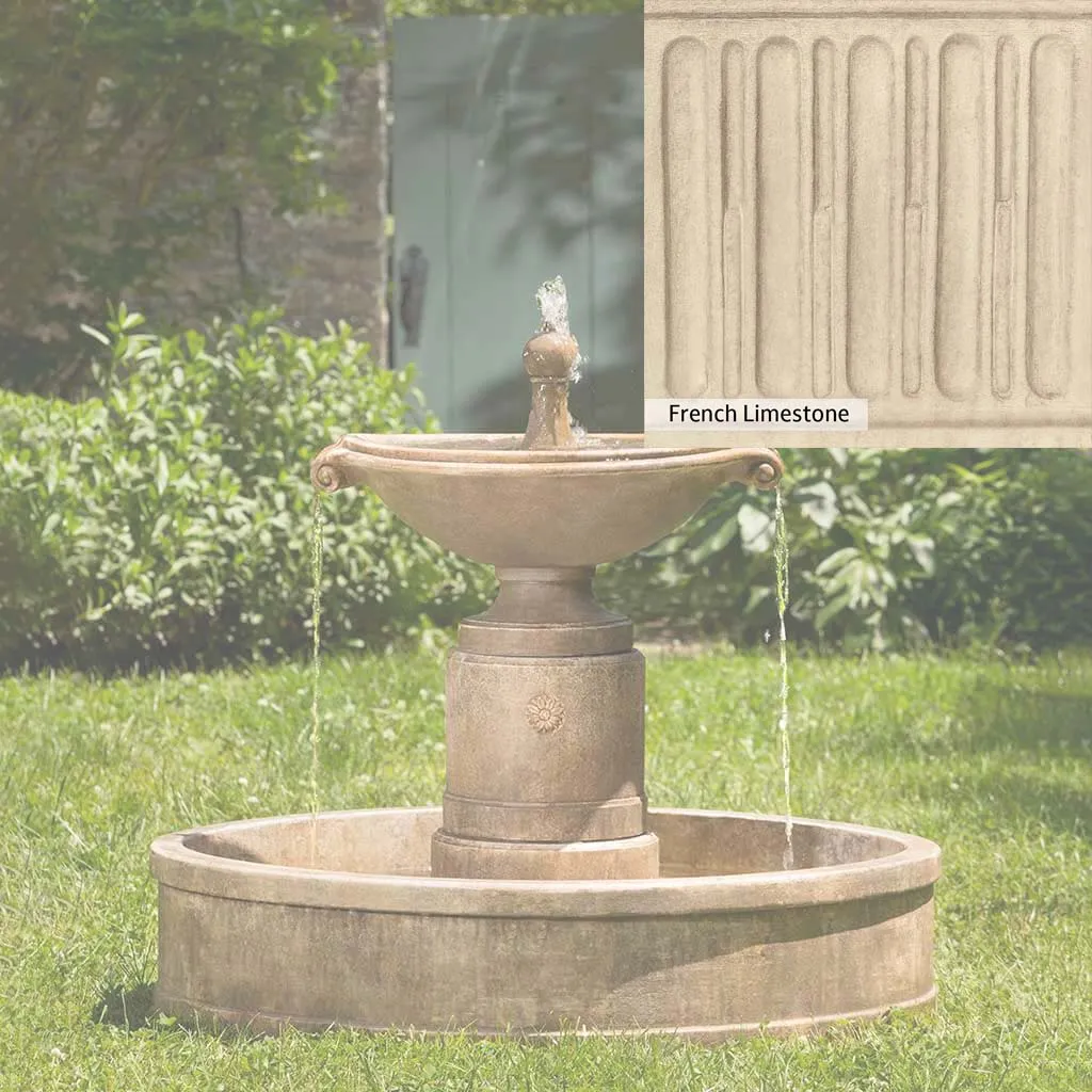 Campania International Borghese Fountain in Basin