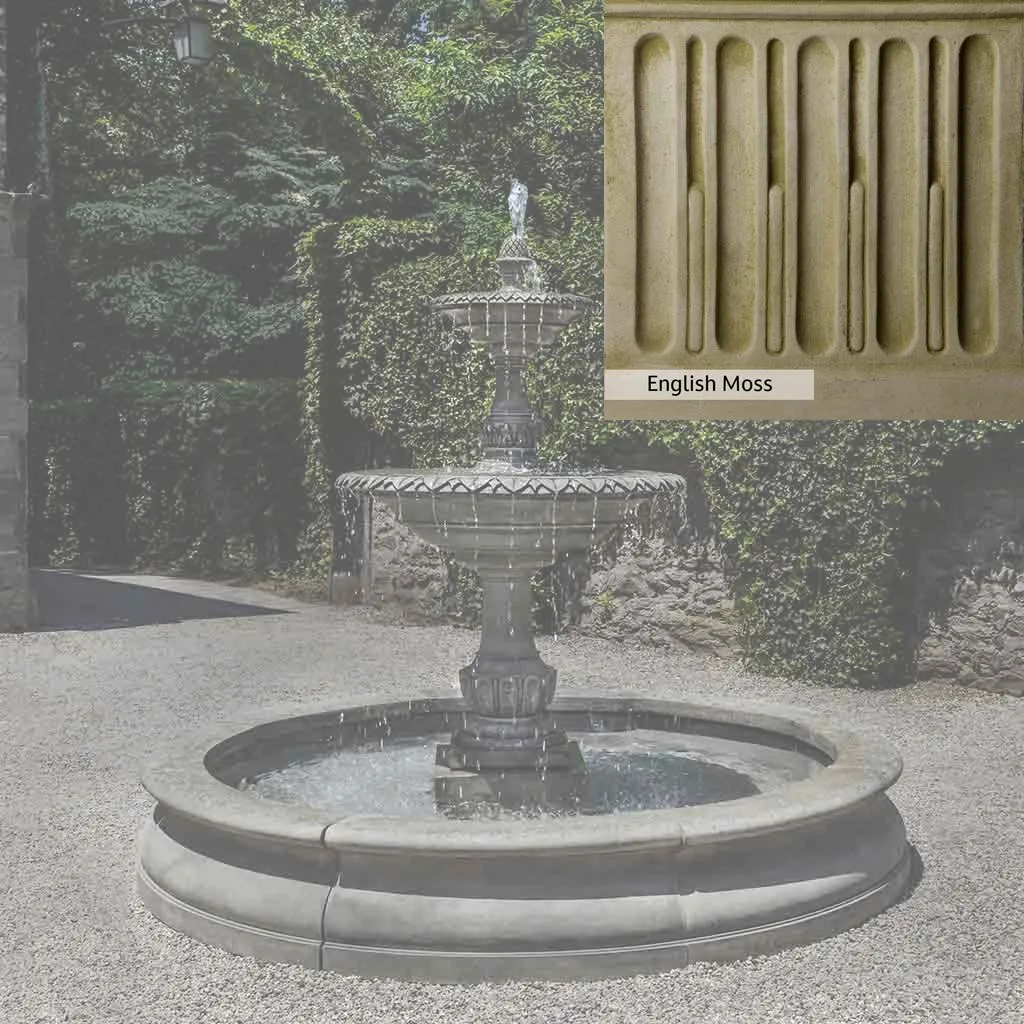 Campania International Charleston Garden Fountain in Basin