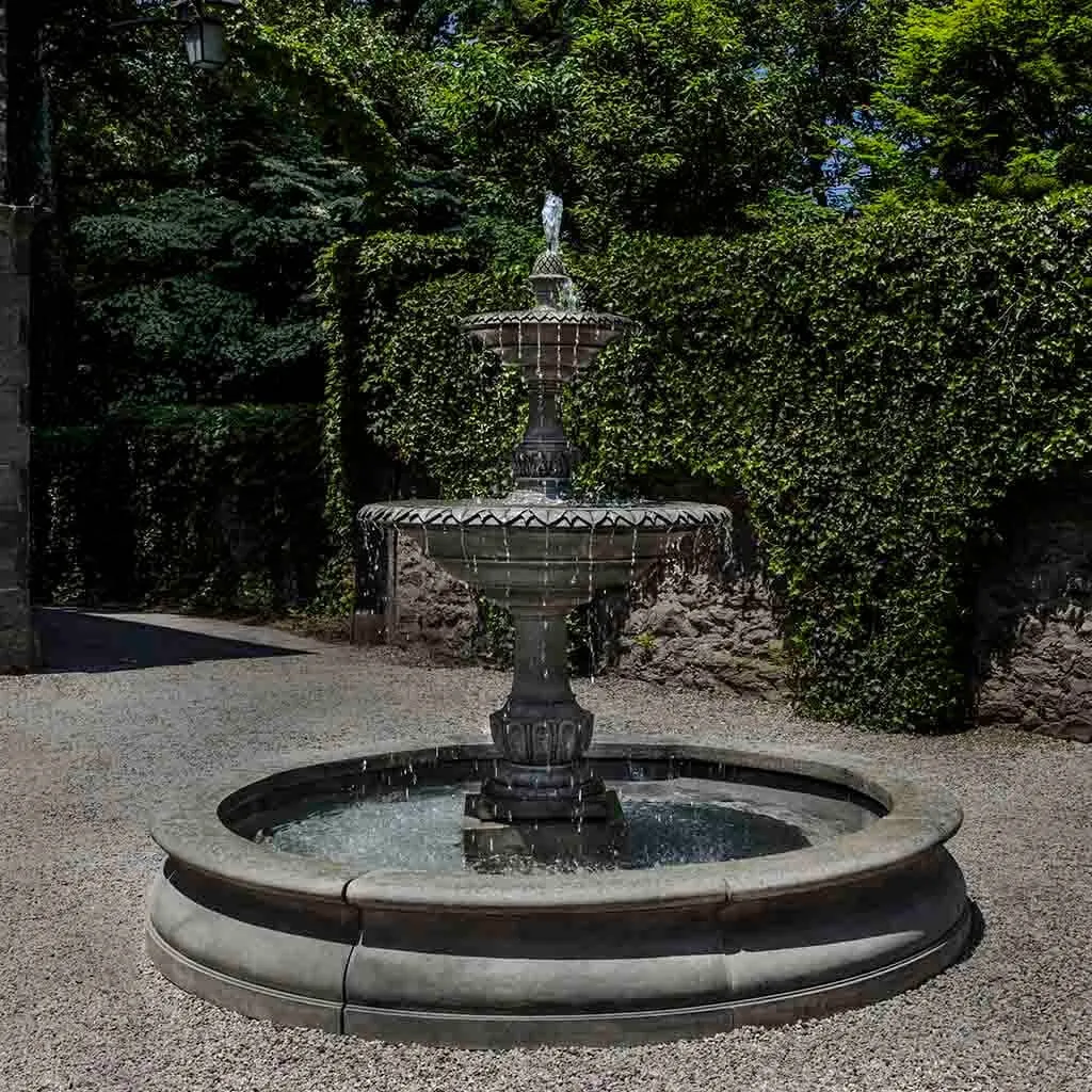 Campania International Charleston Garden Fountain in Basin