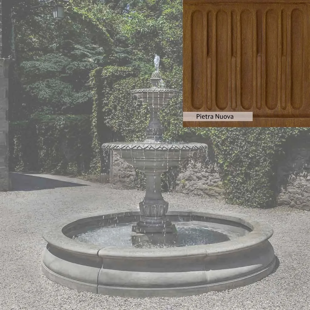 Campania International Charleston Garden Fountain in Basin