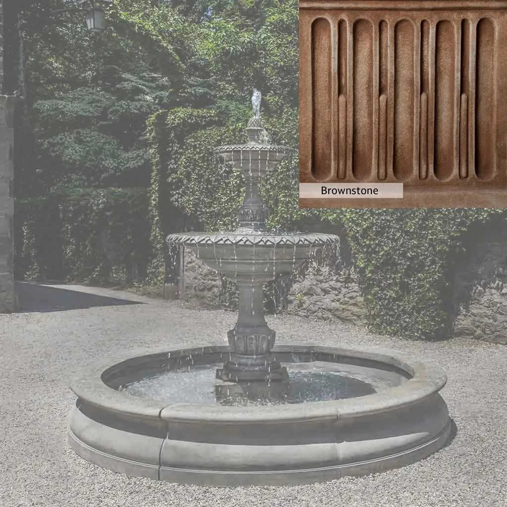 Campania International Charleston Garden Fountain in Basin