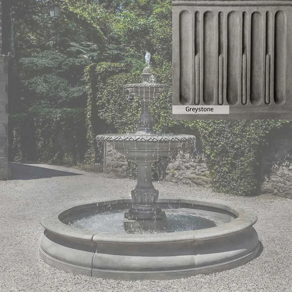 Campania International Charleston Garden Fountain in Basin