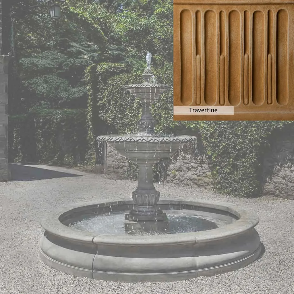 Campania International Charleston Garden Fountain in Basin