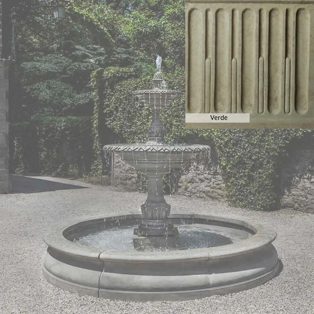 Campania International Charleston Garden Fountain in Basin