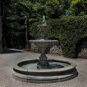 Campania International Charleston Garden Fountain in Basin