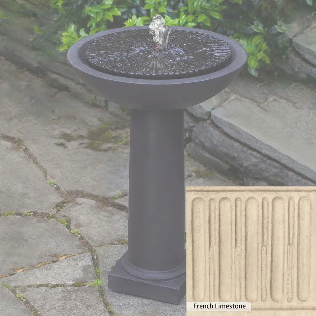 Campania International Equinox Birdbath Fountain