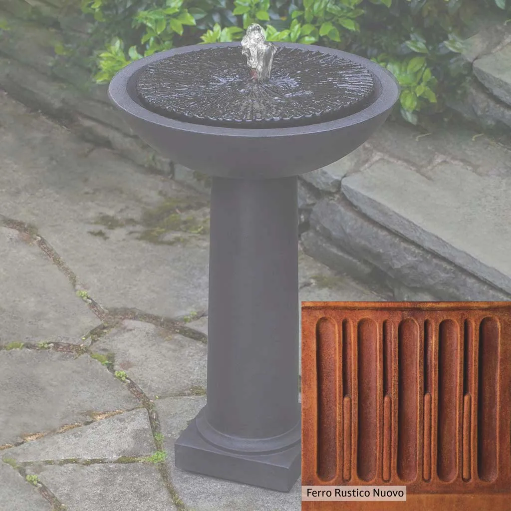 Campania International Equinox Birdbath Fountain