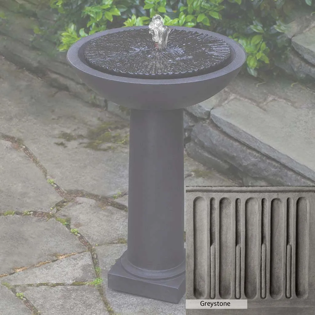 Campania International Equinox Birdbath Fountain